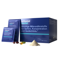 Вітаміни для роботи мозку, Orthomol Mental, 90 капсул + 30 порошків