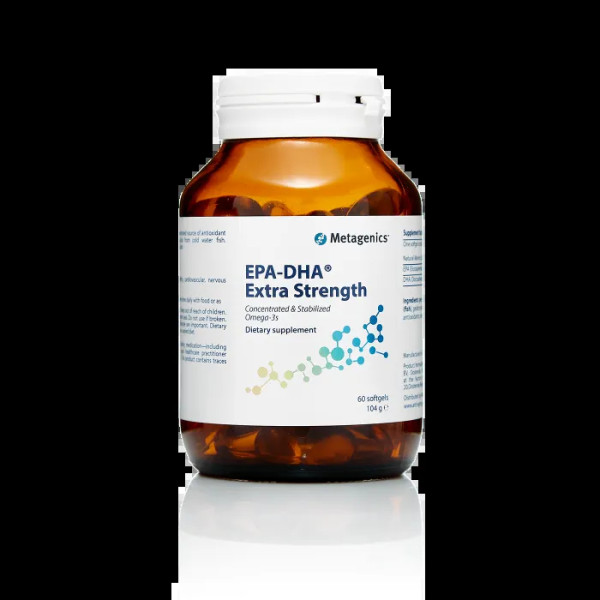 Омега-3 жирні кислоти, EPA-DHA Extra Strength, Metagenics, 60 гелевих капсул