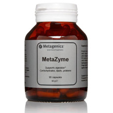 Рослинні ферменти для травлення, Metagenics Metazyme, 90 таблеток