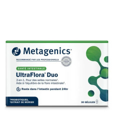 Пробіотики для здорового травлення, Metagenics UltraFlora Duo Bactiol Duo, 30 капсул