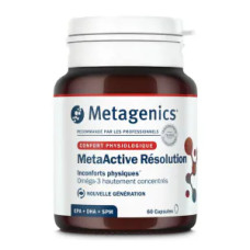 Омега 3 EPA и DHA с метаболитами, Metagenics MetaActive Resolution ResolDyn, 60 капсул