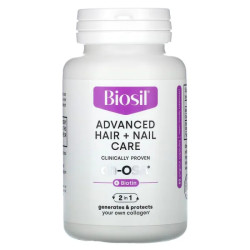 Догляд за волоссям та нігтями, BioSil Advanced Hair + Nail Care, 60 капсул