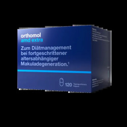 Витамины для глаз возрастная формула, Orthomol AMD Extra, 120 капсул
