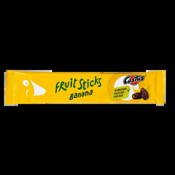 Батончик на фініковій основі, Fruit sticks, Castus, фруктовий, зі смаком банана, 20 г
