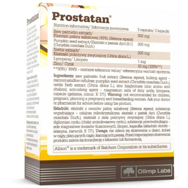 Підтримка простати, Prostatan, Olimp, 60 капсул