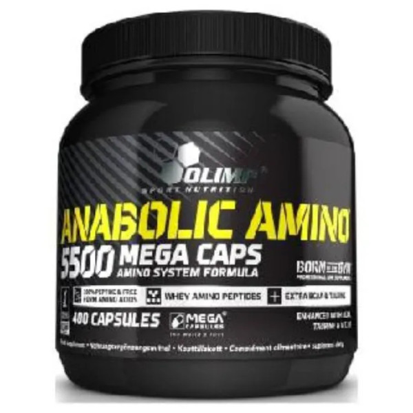 Комплекс амінокислот, Anabolic amino 5500, Olimp, 400 капсул