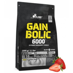 Гейнер для набора массы, Gain Bolic 6000 bag Olimp, вкус клубника, 1000 г