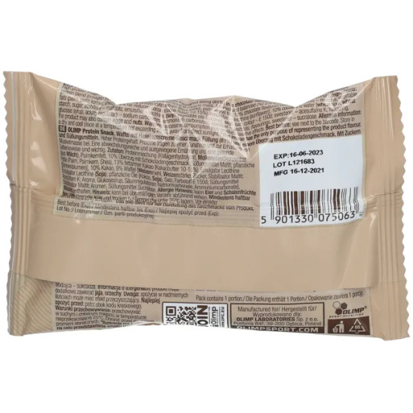 Протеїнове печиво, Protein Snack, Olimp, горіховий крем, 60 г