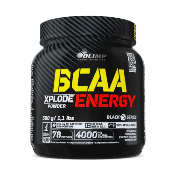 Комплекс амінокислот ВСАА, BCAA XPLODE Energy, Olimp, фруктовий пунш, 500 г