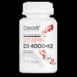 Вітамін D3+K2 4000 МО, OstroVit Vitamin D3 4000 IU+K2, 100 таблеток