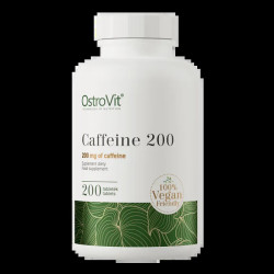 Кофеїн 200 мг, OstroVit Caffeine VEGE, 200 таблеток