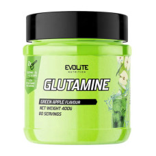 Глютамін, порошок, смак зеленого яблука, Evolite Nutrition Glutamine, 400 г