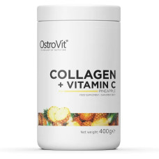 Колаген із вітаміном C смак ананас, OstroVit Collagen + Vitamin C, 400 г