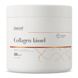 Колаген, кисіль, смак полуниці, OstroVit Collagen Kissel, 200 г