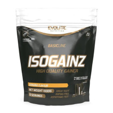 Гейнер для набору маси високобілковий Iso Gainz Evolite Nutrition, смак лимонний пиріг, 1000 г