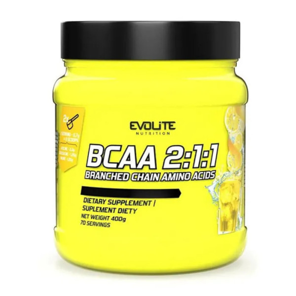 Амінокислоти BCAA, BCAA 2:1:1, Evolite Nutrition, грейпфрут, 400 г