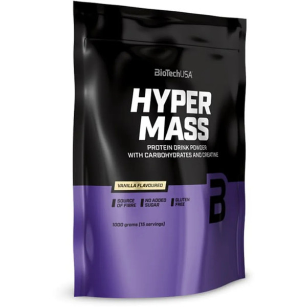 Гейнер для набору маси, Hyper Mass, BioTech USA, ваніль, 1000 г