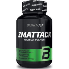 ZMA формула для спортсменів, підвищення тестостерону, ZMAttack BioTech USA, 60 капсул