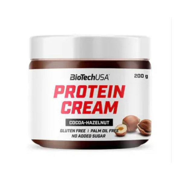 Протеїнова паста, із сироватковим протеїном. Protein Cream Cocoa-Hazelnut, BioTech USA, з какао та лісовим горіхом, 200 грам