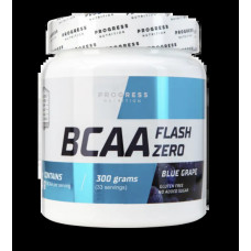 Амінокислоти BCAA, Progress Nutrition BCAA Flash Zero, синій виноград, 300 г