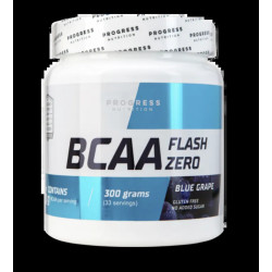 Амінокислоти BCAA, Progress Nutrition BCAA Flash Zero, синій виноград, 300 г