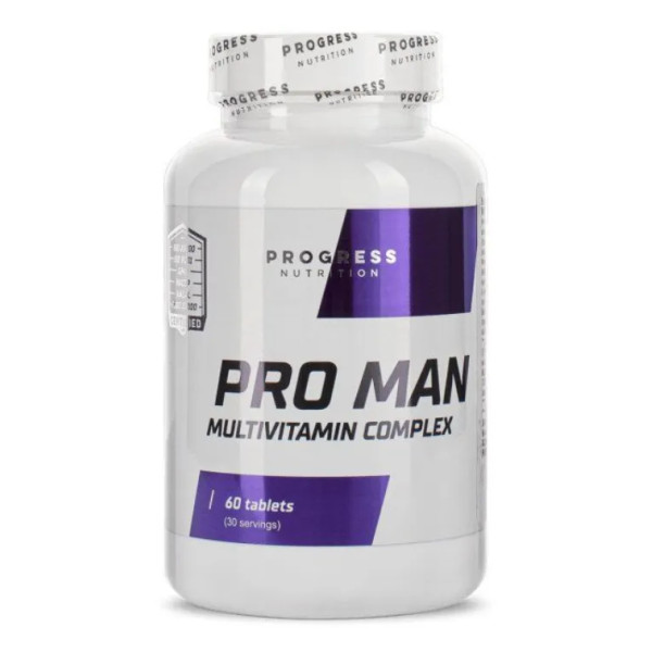 Мультивітамінний комплекс для чоловіків, Pro Man, Progress Nutrition, 60 таблеток