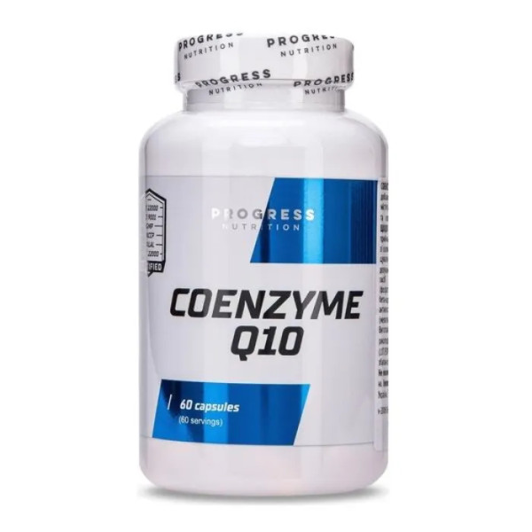Коензим Q10, Coenzyme Q10, Progress Nutrition, 60 капсул