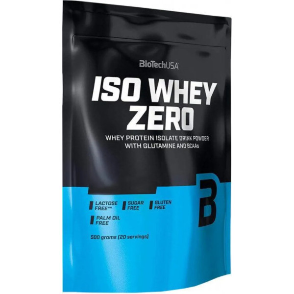 Ізолят сироваткового протеїну, Iso Whey Zero, BioTech USA, ваніль, 500 г
