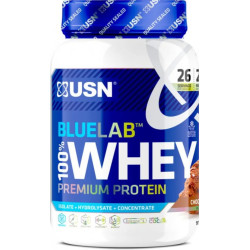 Сироватковий протеїн, смак шоколаду, USN Blue Lab 100% Whey Premium Protein, 908 г