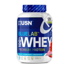 Сироватковий протеїн преміум, USN Blue Lab 100% Whey Premium Protein, смак полуниці, 2 кг