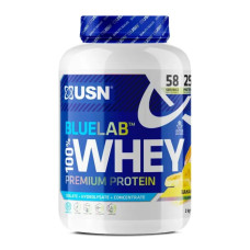 Сироватковий протеїн преміум, USN Blue Lab 100% Whey Premium Protein, смак банан, 2 кг