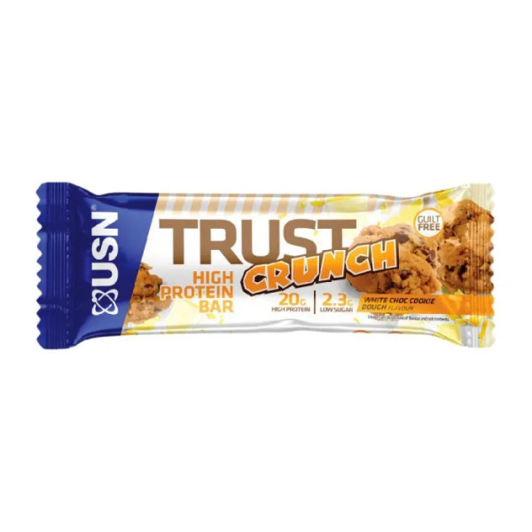 Протеїновий батончик, Trust Crunch Bar, USN, білий шоколад з печивом, 1 шт (60 г)