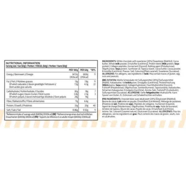 Протеїновий батончик, Trust Crunch Bar, USN, крем з печивом, 1 шт (60 г)