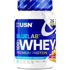 Сироватковий протеїн преміум, USN Blue Lab 100% Whey Premium Protein, смак карамельний попкорн, 908 г