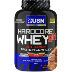 Сывороточный протеин, USN Hardcore Whey gH, комплекс, вкус шоколад, 2 кг