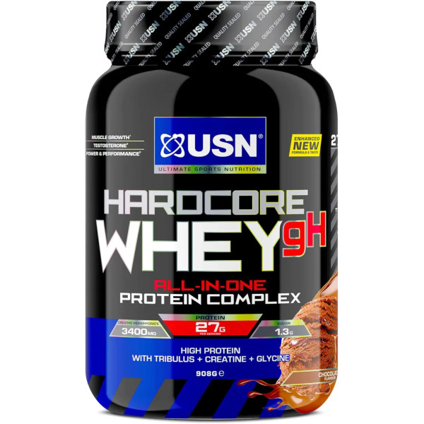 Сироватковий протеїн, Hardcore Whey gH, USN, комплекс, смак шоколаду, 908 г