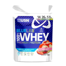 Сироватковий протеїн, смак полуниці, USN Blue Lab 100% Whey Premium Protein, 476 г