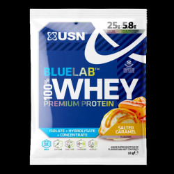 Сывороточный протеин, вкус соленая карамель, USN Blue Lab 100% Whey Premium Protein, премиум, 33 г