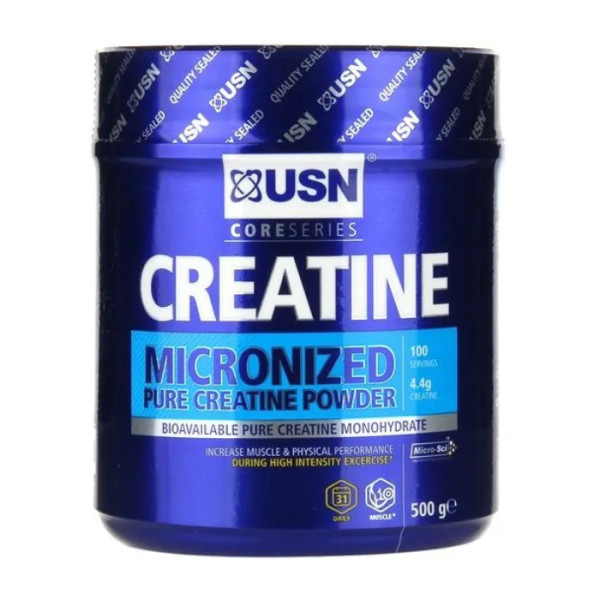 Креатин моногідрат, Micronized Creatine Monohydrate, USN, мікронізований, 500 г