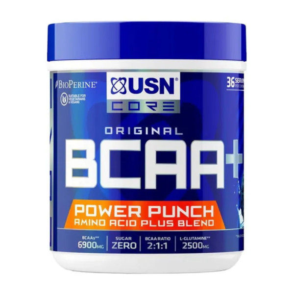 Амінокислоти BCAA+, BCAA Power Punch, USN, зі смаком кавуна, 400 г