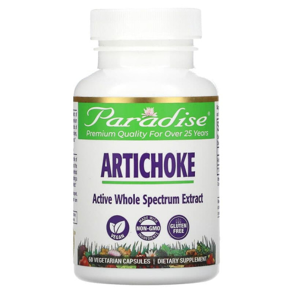 Артишок, Artichoke, Paradise Herbs, 60 капсул