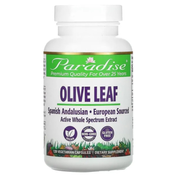 Листья оливы, Olive Leaf, Paradise Herbs, 120 вегетарианских капсул