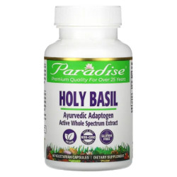 Базилик священный, органик, Holy Basil Paradise Herbs, 60 капсул