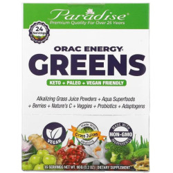 Антиоксиданты ОРАС, Paradise Herbs ORAC-Energy, 15 пакетов, 90 г