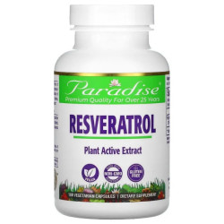 Ресвератрол, Paradise Herbs Resveratrol, 180 капсул