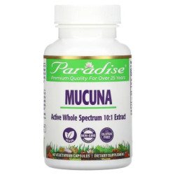 Мукуна, Paradise Herbs Mucuna, 60 капсул