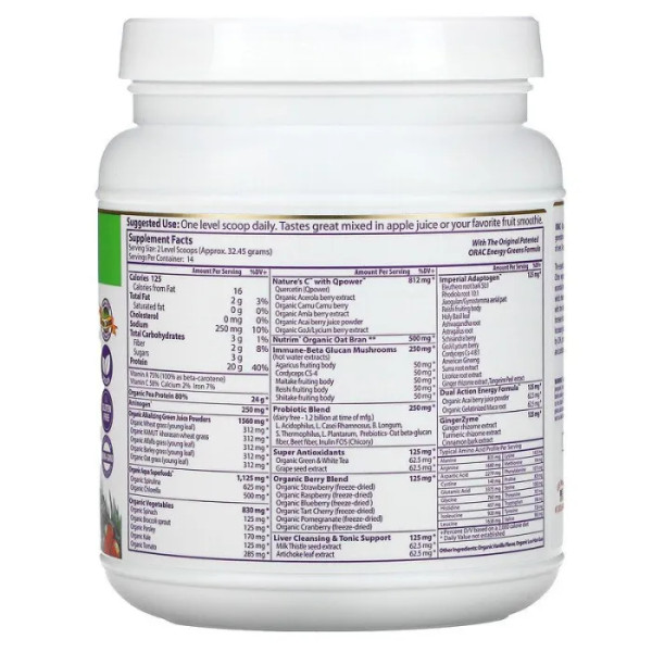 Растительный белок с зеленью, Protein & Greens, Paradise Herbs, ваниль, 454 г