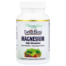Магній, Paradise Herbs Magnesium Earth's Blend, 90 веганських капсул