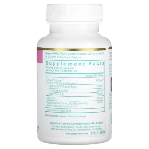 Колаген для жінок, Whole-Woman Collagen, Paradise Herbs, 60 вегетаріанських капсул