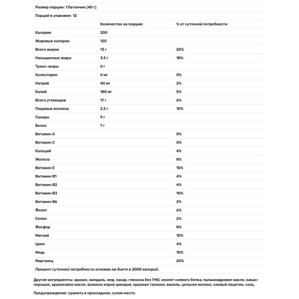 Батончики з арахісовим маслом, темним шоколадом і протеїном, KIND Bars, Plus, Fruit & Nut Bars, 12 бат.